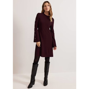 Phase Eight Romy Studd Sleeve Knit Shift Dress